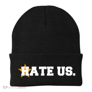 Hate Us Houston Baseball Star Beanie