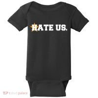 Hate Us Houston Baseball Star Baby Bodysuit thumb 0