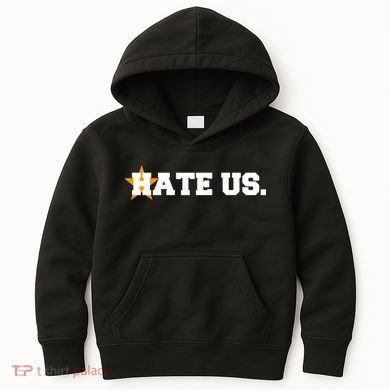 Hate Us Houston Baseball Star Kids Hoodie