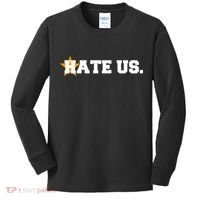 Hate Us Houston Baseball Star Kids Long Sleeve Shirt thumb 0