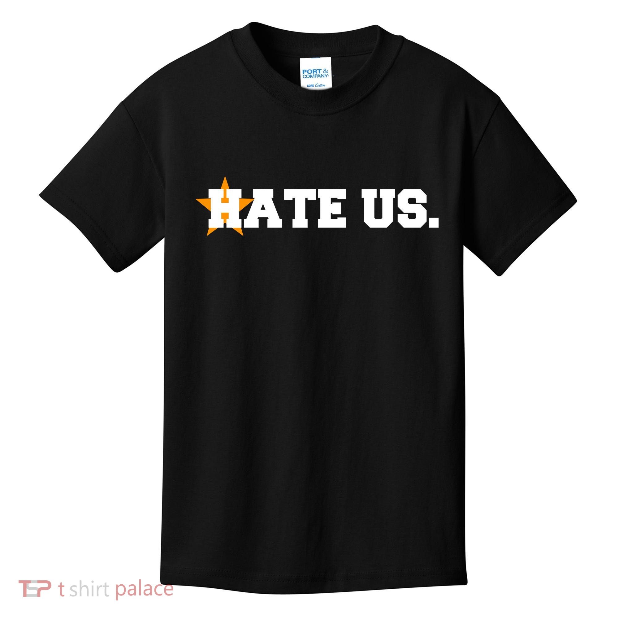 Hate Us Houston Baseball Star Kids T-Shirt