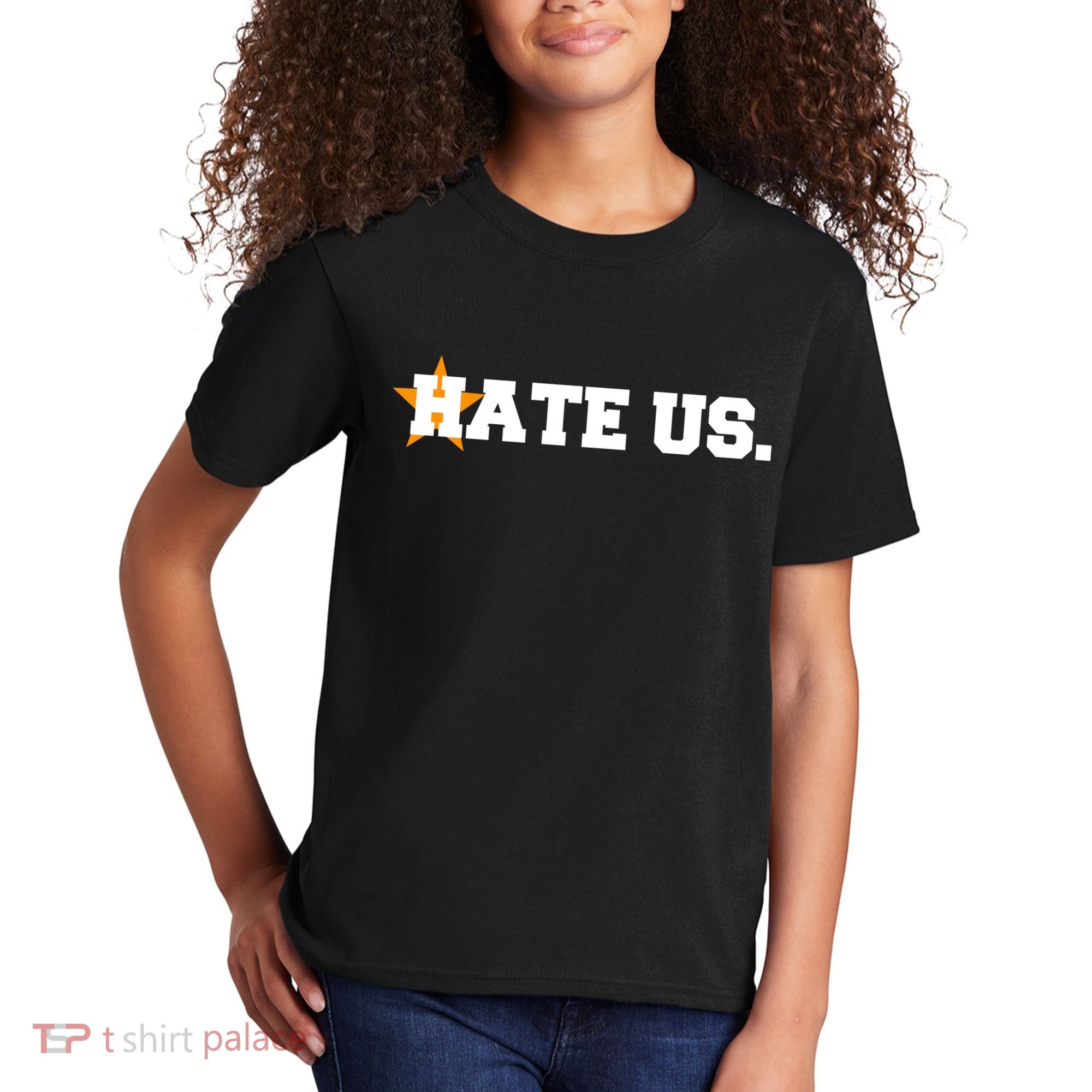 Hate Us Houston Baseball Star Kids T-Shirt