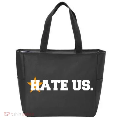 Hate Us Houston Baseball Star Tote Bag