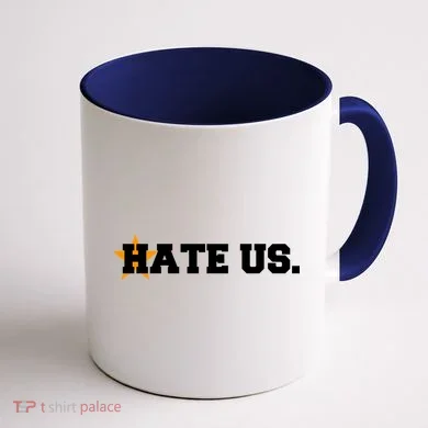 Hate Us Houston Baseball Star Coffee Mug back