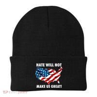 Hate Will Not Make Us Great Beanie thumb 0