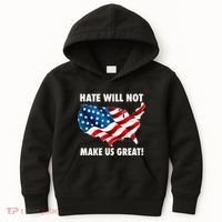 Hate Will Not Make Us Great Kids Hoodie thumb 0