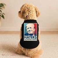 Haters Gonna Hate Poster Pro Trump Doggie Tank thumb 2
