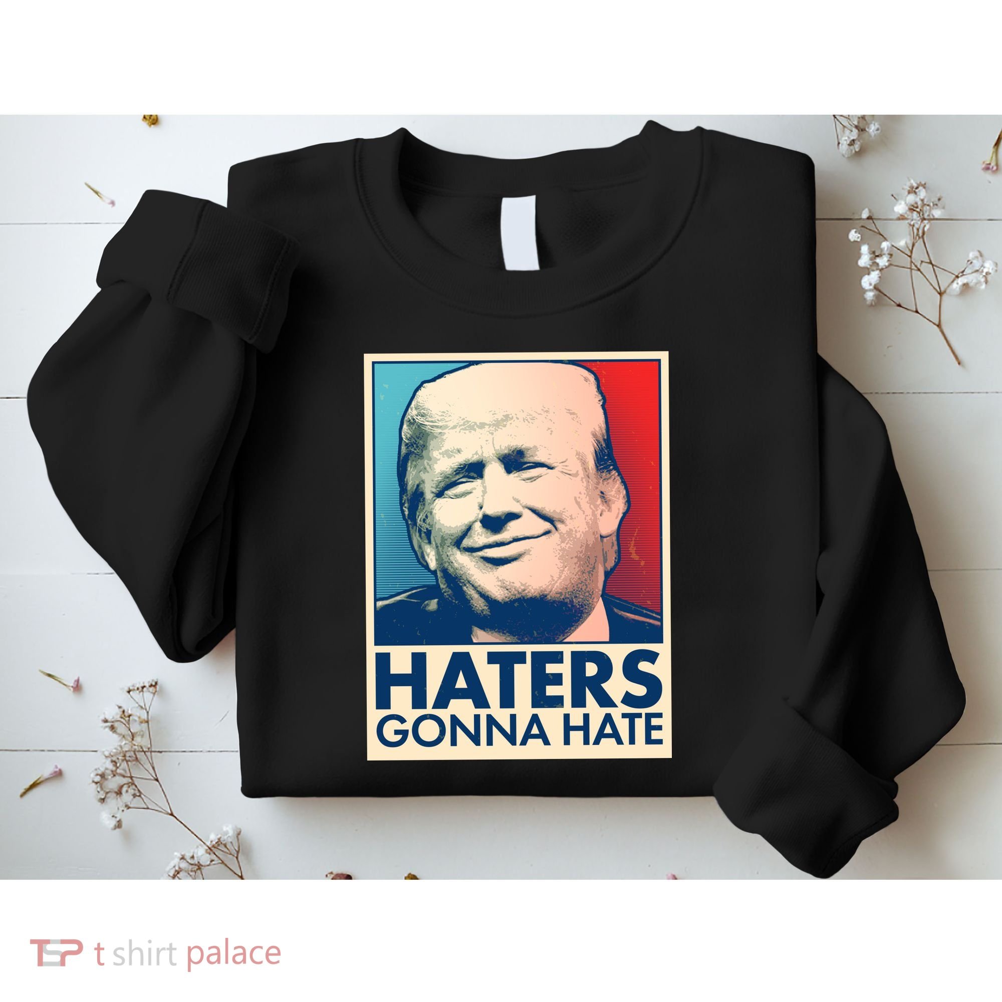 Haters Gonna Hate Poster Pro Trump Sweatshirt