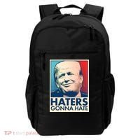 Haters Gonna Hate Poster Pro Trump Backpack thumb 0