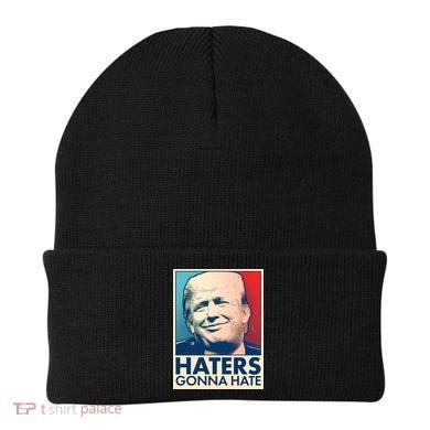 Haters Gonna Hate Poster Pro Trump Beanie