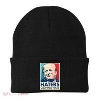 Haters Gonna Hate Poster Pro Trump Beanie thumb 0