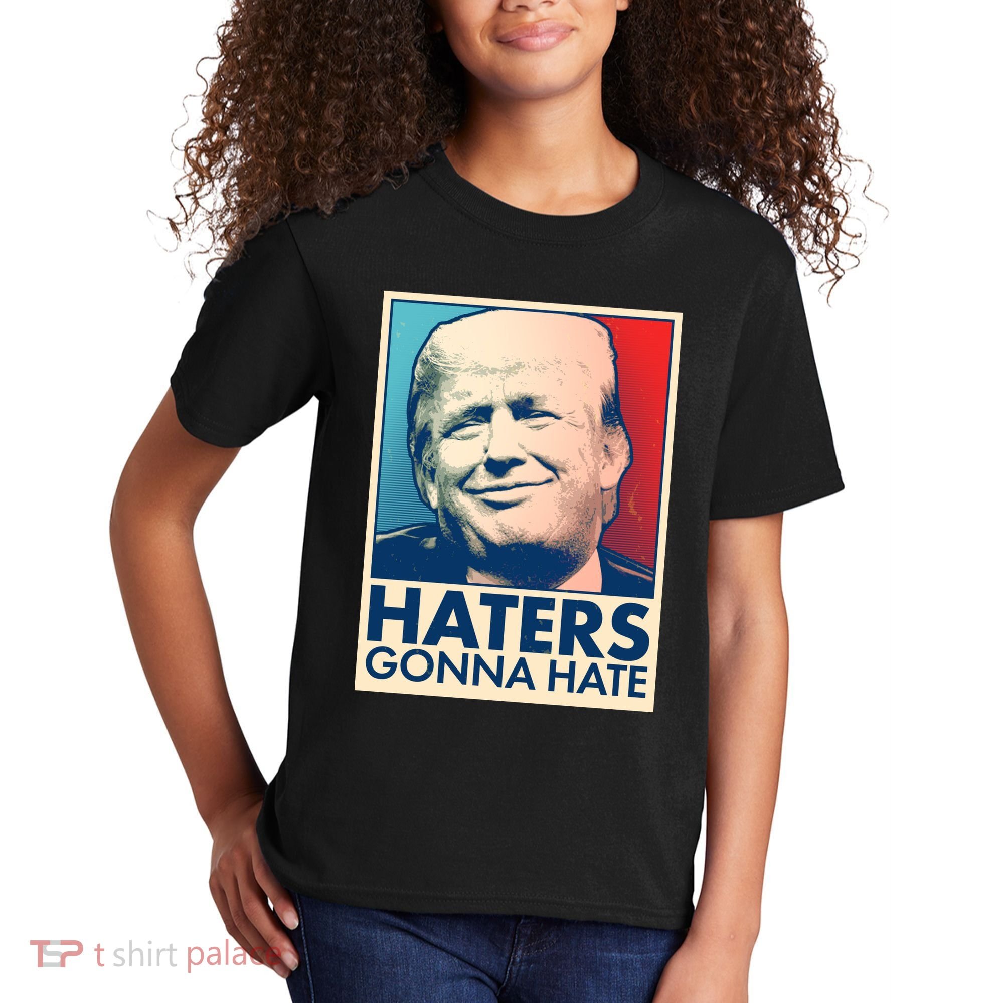Haters Gonna Hate Poster Pro Trump Kids T-Shirt
