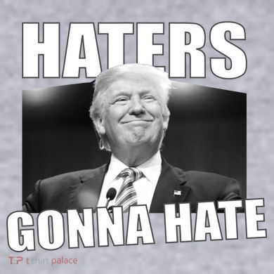 Haters Gonna Hate Trump Women's Racerback Cropped Tank
