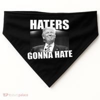 Haters Gonna Hate Trump USA-Made Doggie Bandana thumb 0
