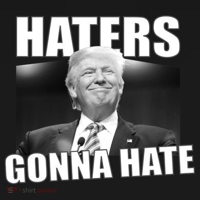 Haters Gonna Hate Trump Women's Perfect Tri Tunic Long Sleeve Shirt