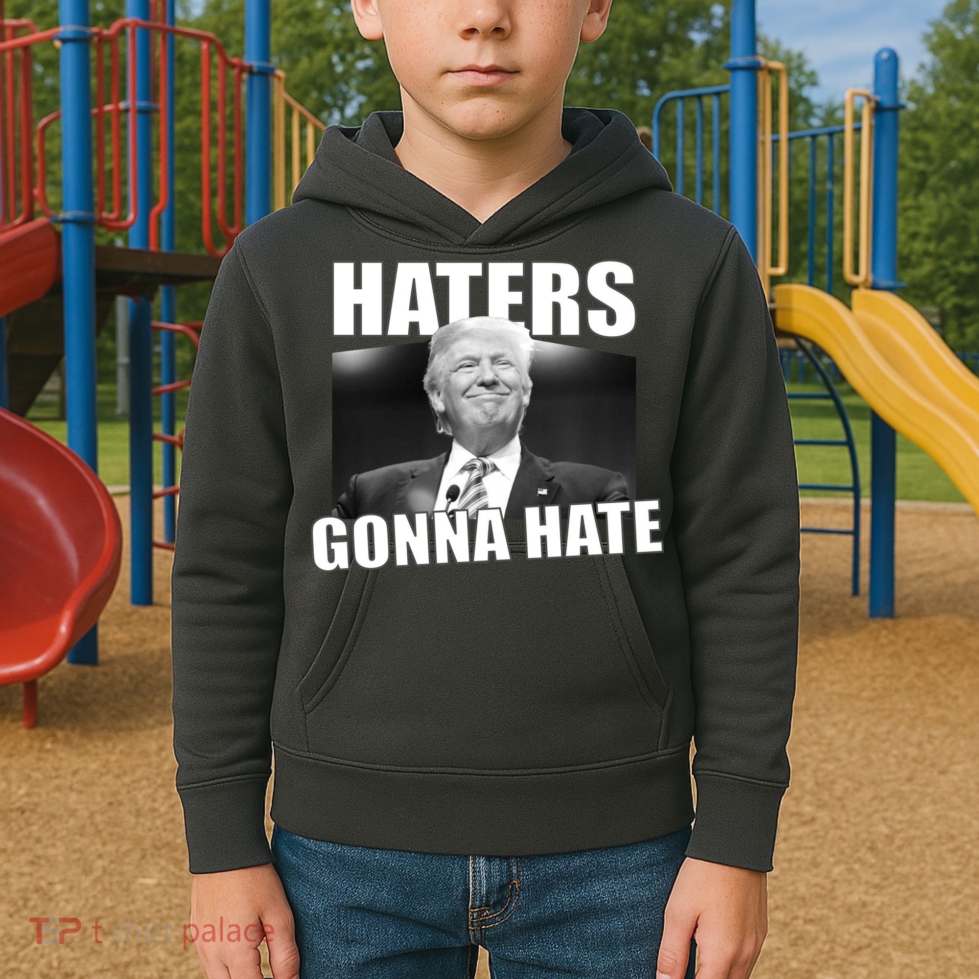 Haters Gonna Hate Trump Kids Hoodie