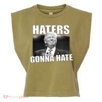 Haters Gonna Hate Trump Garment-Dyed Women's Muscle Tee thumb 0