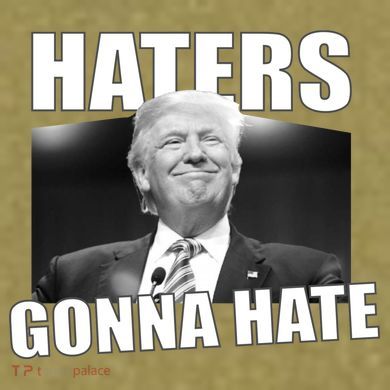 Haters Gonna Hate Trump Garment-Dyed Women's Muscle Tee