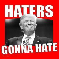 Haters Gonna Hate Trump Santa Hat thumb 1