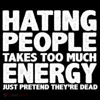 Hating People Takes Too Much Energy Tote Bag thumb 4