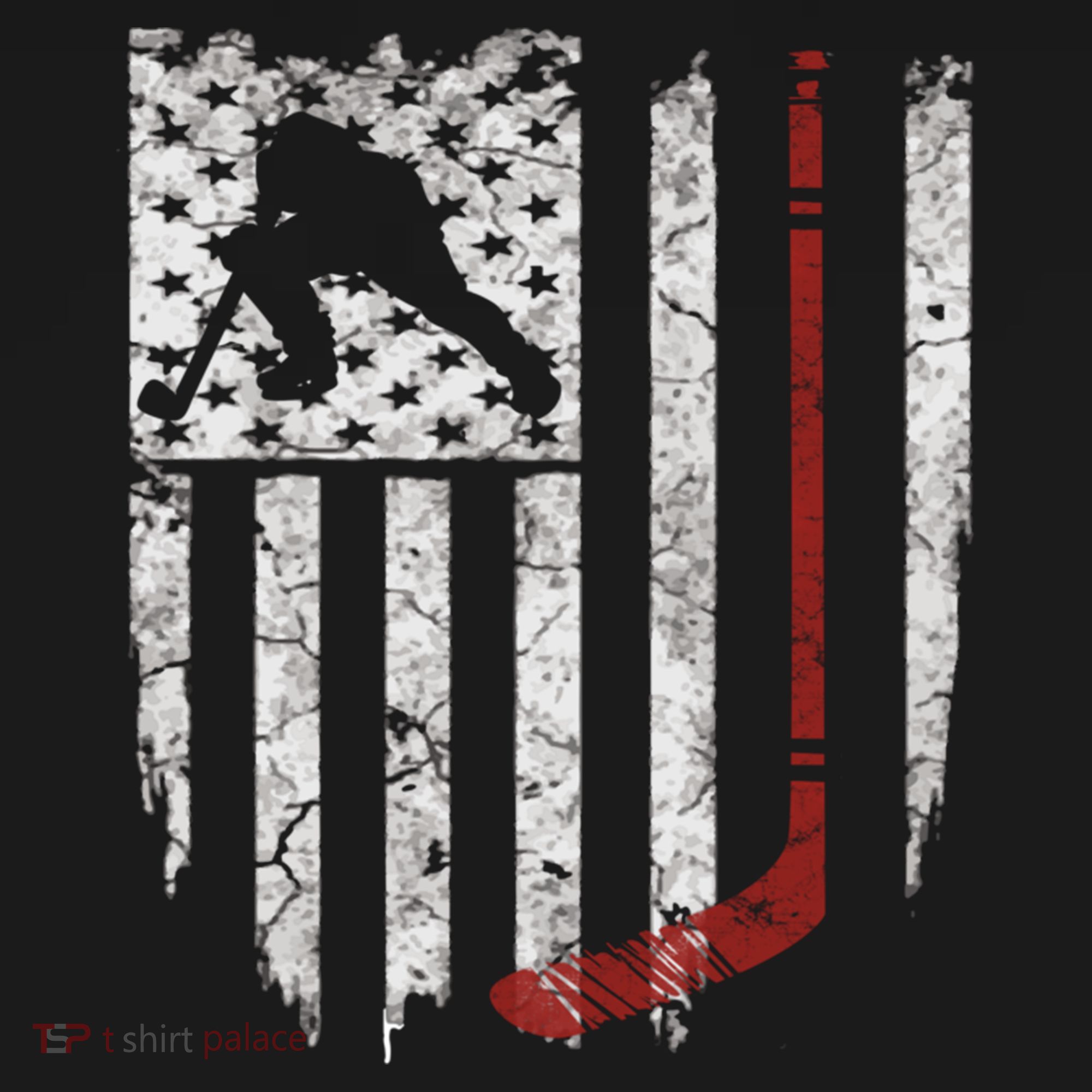 Hockey American Usa Flag Gift Mens Tee Gift Women's Hoodie