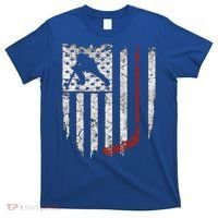Hockey American Usa Flag Gift Mens Tee Gift T-Shirt thumb 0