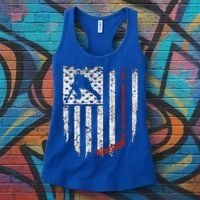 Hockey American Usa Flag Gift Mens Tee Gift Women's Tank Top thumb 3