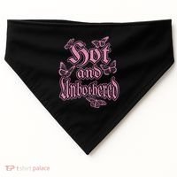 Hot And Unbothered Butterfly Quote USA-Made Doggie Bandana thumb 0