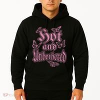 Hot And Unbothered Butterfly Quote Hoodie thumb 2