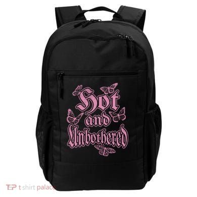 Hot And Unbothered Butterfly Quote Backpack