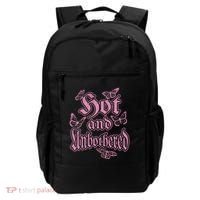 Hot And Unbothered Butterfly Quote Backpack thumb 0