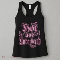 Hot And Unbothered Butterfly Quote Women's Tank Top thumb 3