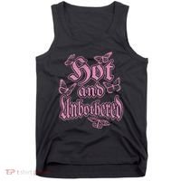 Hot And Unbothered Butterfly Quote Tank Top thumb 0