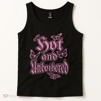 Hot And Unbothered Butterfly Quote Tank Top thumb 2