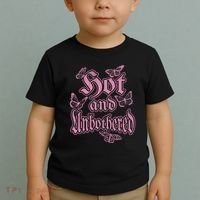 Hot And Unbothered Butterfly Quote Toddler T-Shirt thumb 2
