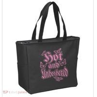 Hot And Unbothered Butterfly Quote Tote Bag thumb 2