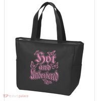 Hot And Unbothered Butterfly Quote Tote Bag thumb 3
