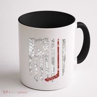 Hockey American Usa Flag Gift Gift Coffee Mug thumb 1