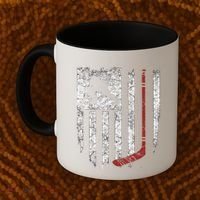 Hockey American Usa Flag Gift Gift Coffee Mug thumb 2