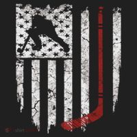 Hockey American Usa Flag Gift Gift Golf Towel thumb 3