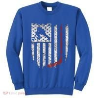 Hockey American Usa Flag Gift Gift Sweatshirt thumb 0