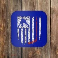 Hockey American Usa Flag Gift Gift Coaster thumb 0