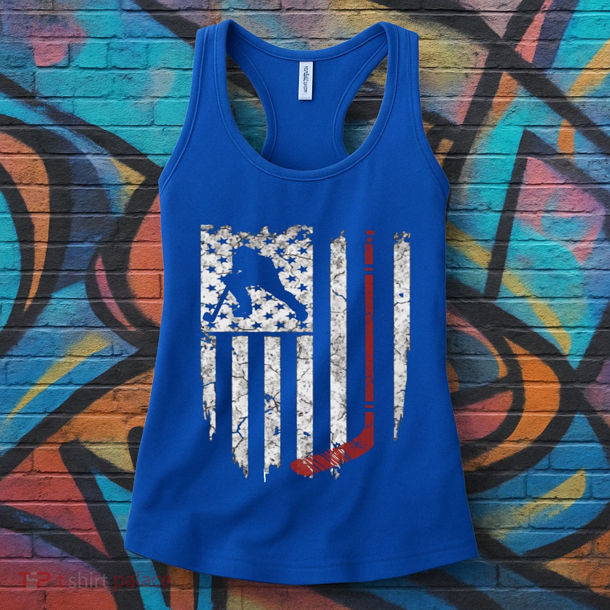 Hockey American Usa Flag Gift Gift Women's Tank Top