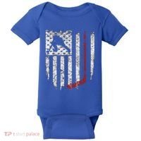 Hockey American Usa Flag Gift Gift Baby Bodysuit thumb 0