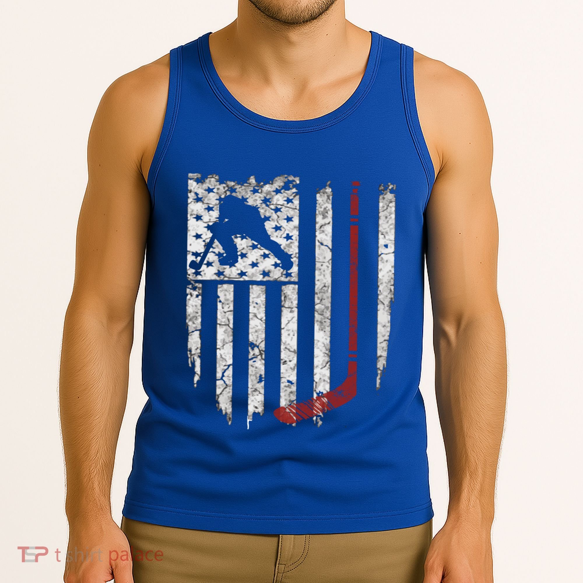 Hockey American Usa Flag Gift Gift Tank Top