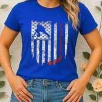 Hockey American Usa Flag Gift Gift Women's T-Shirt thumb 2