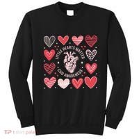 Heart Anatomy Valentine Little Heart Matter Chd Awareness Sweatshirt thumb 0