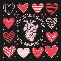 Heart Anatomy Valentine Little Heart Matter Chd Awareness Sweatshirt thumb 3