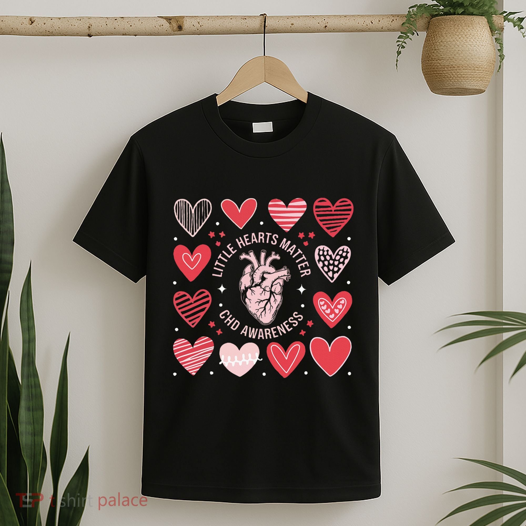 Heart Anatomy Valentine Little Heart Matter Chd Awareness T-Shirt