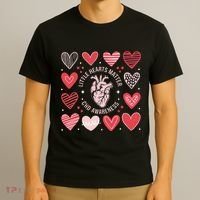 Heart Anatomy Valentine Little Heart Matter Chd Awareness T-Shirt thumb 3